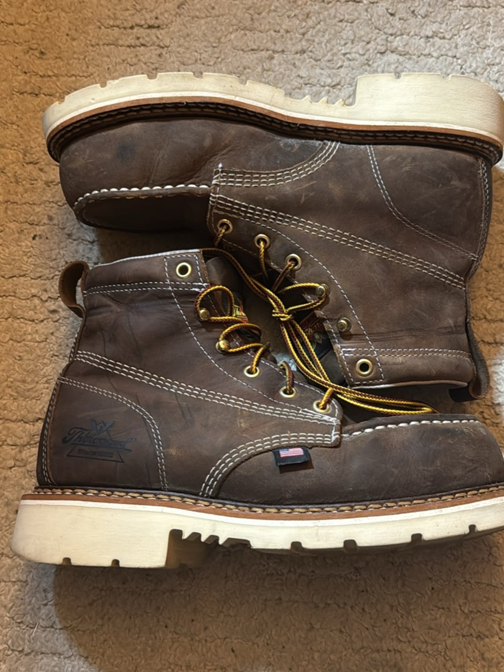 Women’s Thorogood Steel Toe Work Boots – Size 7.5